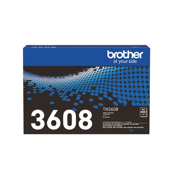 Brother 정품토너 TN-3608 검정 (HL-L5210DN/3K)