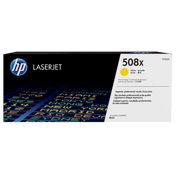 HP 정품토너 No.508X CF362X 노랑 (M552dn/9500매)