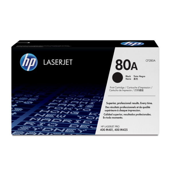 HP 정품토너 No.80A CF280A 검정 (M401dn/2700매)