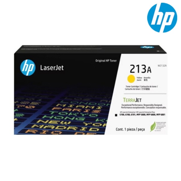 HP 정품토너 NO.213A W2132A 노랑 (5700dn/3000매)