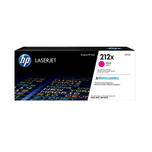 HP 정품토너 NO.212X W2123X 빨강 (M554DN/10000매)