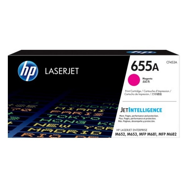 HP 정품토너 No.655A CF453A 빨강 (M653dn/10500매)