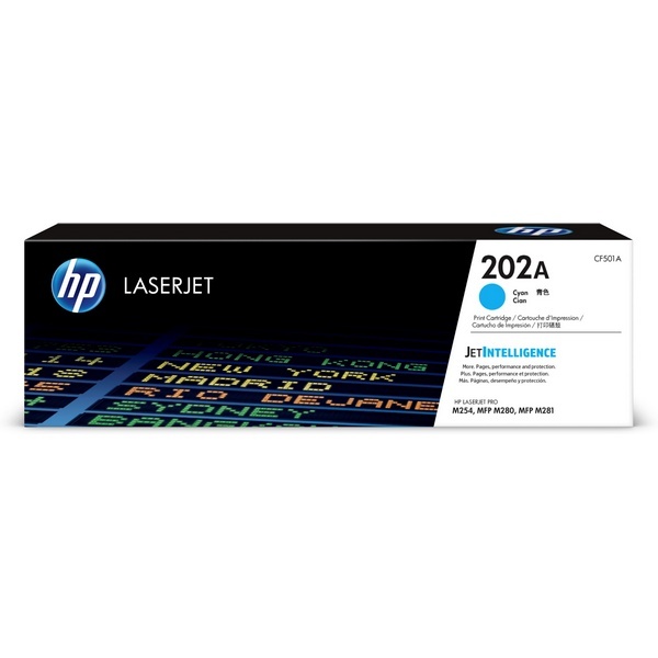 HP 정품토너 No.202A CF501A 파랑 (M280nw/1300매)
