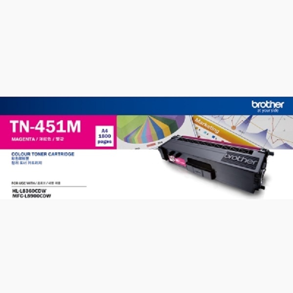 Brother 정품토너 TN-451M 빨강 (L8360CDW/1800매)
