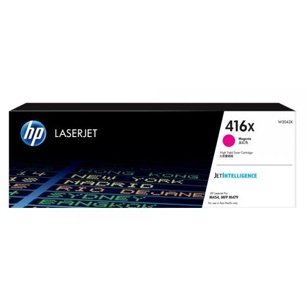 HP 정품토너 NO.416X W2043X 빨강 (M454/6000매)