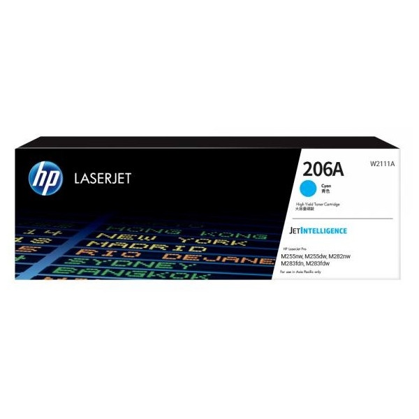 HP 정품토너 NO.206A W2111A 파랑 (M255nw/1200매)