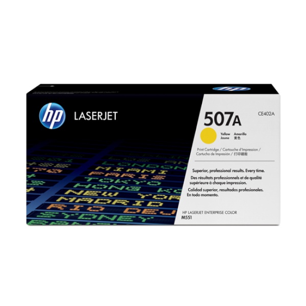 HP 정품토너 No.507A CE402A 노랑 (M551dn/6000매)